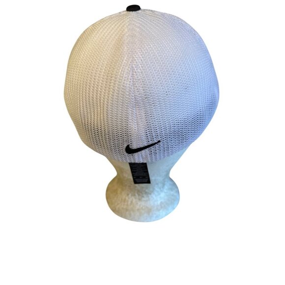 Nike Golf Flexfit Hat Adjustable Mesh Back White & Black Moon Phases Design - Picture 3 of 6